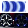 thumbnail image 1 of 20 Pcs Reflective Strip Stickers Wheel Hub Rim Stripe Tape Decal Car Accessories, 1 of 9