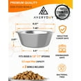 thumbnail image 2 of AVERYDAY 6 Cup Stainless Steel Dog Bowls for Dog Feeder Station, Pack of 2 Outdoor Dog Water Bowl Dog Food Bowls Set, 304 Metal Travel Dog Bowls for Small Dogs Medium Dogs Dish and Rabbit Water Bowl, 2 of 6