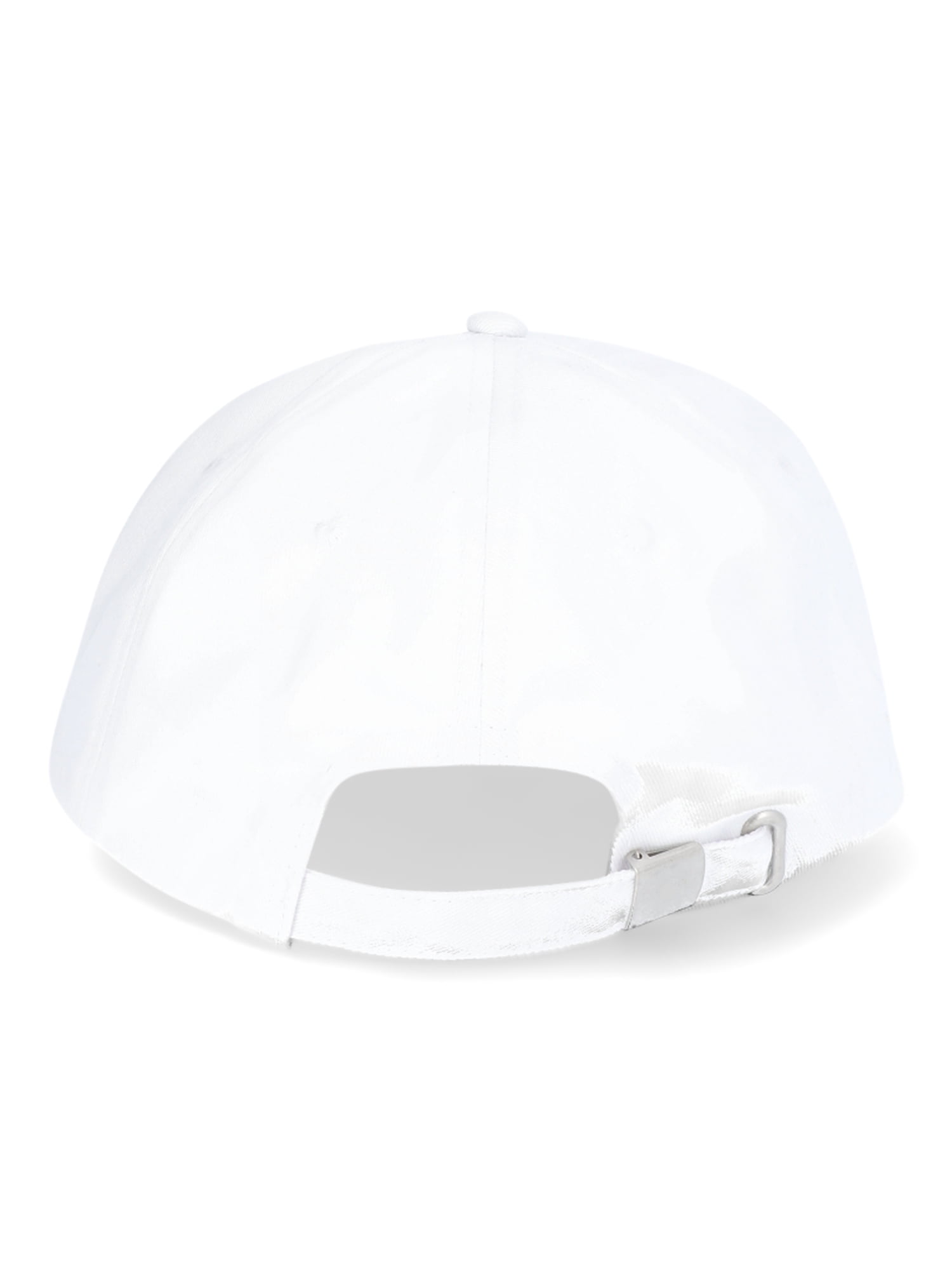 No Boundaries Flat Brim Baseball Hat, Women's, White