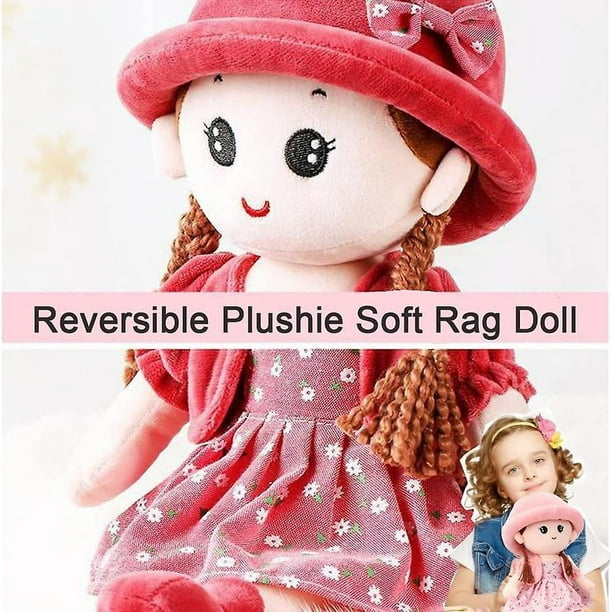 Muñeca De Trapo Princesa De Peluche – Muñeca De Felpa De 45 Cm Con Vestido De Colores Para Niñas