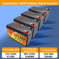 thumbnail image 4 of Bater&iacute;a LiFePO4 de 12 V 8 AH, bater&iacute;a de litio Grupo 31 incorporada 100 A BMS 8000+ ciclos profundos, recargable, 1280 Wh, fosfato de hierro de litio, IP65, impermeable para alma, 4 of 7