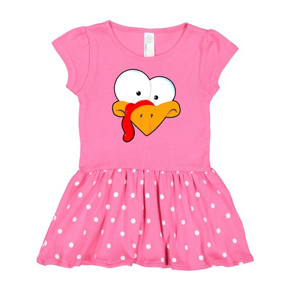 Inktastic Thanksgiving Goofball Turkey Face Gift Baby Girl Dress