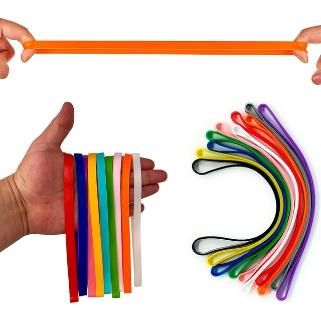 shiyou-Large Rubber Bands, Large Elastic Bands Heavy Duty, Thick Rubber Bands, Large Elastics Rubber Bands, Thick Elastic Bands, Elastic Bands Office, Wide Rubber Bands, Garbage Can Elastic Bands (10