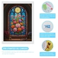 thumbnail image 3 of Diamond Art Kit for Adults, Stained Glass Floral Tower Display Diamond Painting for Adults Beginners, 5D DIY Diamond Art Painting Kits, Colorful Diamond Painting Craft for Home Decor 12x16, 3 of 7