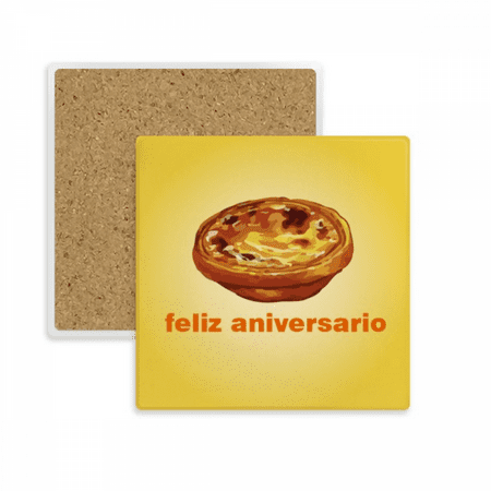 

Portuguese Egg Tart Birthday Party Coaster Cup Mat Mug Subplate Holder Insulation Stone