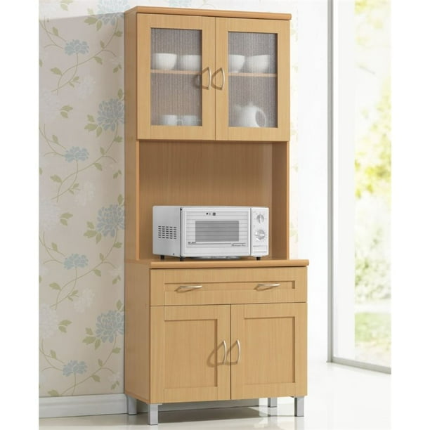 small kitchen cabinets walmart hodedah kitchen cabinet with top and bottom enclosed cabinet space in beige wood small kitchen cabinets walmart hodedah kitchen cabinet with top and bottom enclosed cabinet space in beige wood