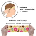 thumbnail image 6 of Naloa Donuts Fashionable Sport Sweatband for Running, Yoga, Basketball - Head Circumference 19.6-22.4 inches, 6 of 9