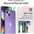 thumbnail image 5 of XGeek Tempered Glass Screen Protectors TPU Slim Case with 2 Camera Lens iPhone 14 Plus, Clear, 5 of 9