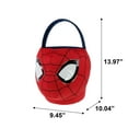 thumbnail image 2 of Marvel, Spiderman Halloween Plush Treat Bucket Carrier, 13" Tall, Red, by Ruz, 2 of 5