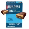 CLIF BUILDERS Protein Bars Cookies 'n Cream Flavor, Plant Protein, Gluten Free Bars, 12ct