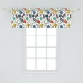 thumbnail image 2 of Ambesonne Bowling Window Valance, Color Doodle Design on Notebook Sheet Backdrop Ball Pins and Shoes in Retro Style, Curtain Valance for Kitchen Bedroom Decor with Rod Pocket, 54" X 18", Multicolor, 2 of 3