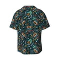 thumbnail image 7 of Picia Owl Doodle Men's Linen Shirts Short Sleeve Cuban Beach Shirts Casual Shirts Button Down Shirt for Men Beach Summer Wedding Shirt-XX-Large, 7 of 7