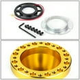 thumbnail image 4 of DNA Motoring HUB-ALU-OH106-GD Aluminum Steering Wheel 6 -Hole Hub Adaptor Kit (Gold) - For 1990 to 1995 Honda Accord / Prelude 91 92 93 94, 4 of 4