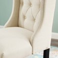 thumbnail image 7 of Tufted Counter Stool Chair, Fabric, Wood, Beige, Modern Contemporary Urban Design, Bar Pub Cafe Bistro Hotel Restaurant Hospitality, 7 of 7