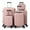 Pink, variant on Ktaxon 5-Piece Luggage Set Hardshell Lightweight ABS Carry On Suitcase 360° Spinner Wheels Pink