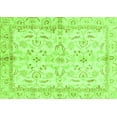 thumbnail image 1 of Ahgly Company Indoor Rectangle Oriental Green Modern Area Rugs, 2' x 4', 1 of 4