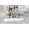 thumbnail image 3 of Kingston Brass FSC8923KNL Convergent Two-Handle 3-Hole Deck Mount Widespread Bathroom Faucet with Knurled Handle and Brass Pop-Up in Brushed Brass, 3 of 8