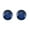 Dark Blue, variant on Gold Over Sterling Silver with Blue Moissanite Stud Earring