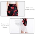 thumbnail image 2 of Valentine's Day Stunning Chiffon Women's Summer Beach Dress with Polyester Straps, 2 of 6