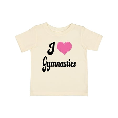 

Inktastic I Love Gymnastics Gift Baby Girl T-Shirt