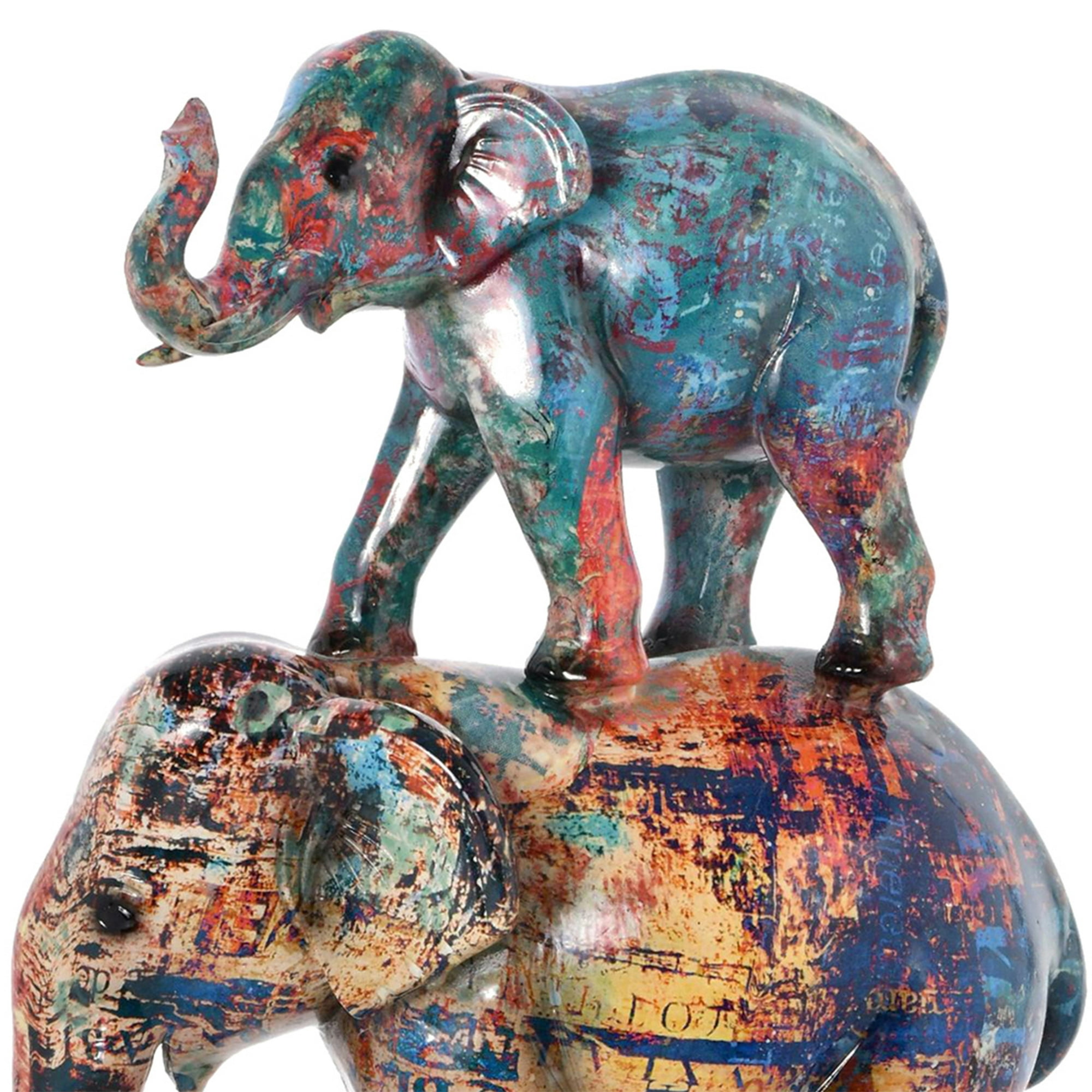 Figura Decorativa Elefantes Family Namibia Ambar