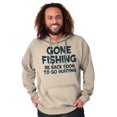 thumbnail image 4 of Funny Dad Gone Fishing Hunting Season Hoodie Hooded Sweatshirt Men Brisco Brands S, 4 of 5