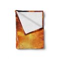 thumbnail image 2 of Pirate Ship Soft Flannel Fleece Throw Blanket, Pirate Ship Sailing on the Ocean at Sunset in Full Sail Print, Cozy Plush for Indoor and Outdoor Use, 70" x 90", Orange Yellow Black, by Ambesonne, 2 of 6
