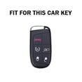 thumbnail image 2 of Handmade Leather Car Key Fob Case Cover For Jeep Cherokee Chrysler Dodge Durango, 2 of 9
