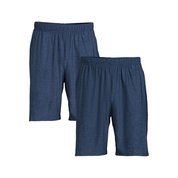 Athletic Works Men's and Big Men's Knit Shorts, 2Pack, Sizes S3XL