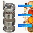 thumbnail image 6 of 2-Inch Manual Stainless Steel Grinder - Heavy-Duty Handheld Grain, Spice, and Coffee Mill with Ultra-Fine Powder, Strong Magnetic Lid, and Sharp Blades for Kitchen and Camping Use, 6 of 7