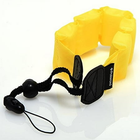 Polaroid Floating Flotation Wrist Strap (Yellow) For Underwater / Waterproof Cameras Camcorders And Housings