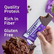 Quest Protein Bar, Double Chocolate Chunk, High Protein, Gluten-Free, 12 Count