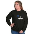 thumbnail image 4 of NASA Astronaut Space Shuttle Surfing Sweatshirt for Men or Women Brisco Brands S, 4 of 6