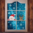 thumbnail image 4 of Pegatinas de Navidad de copo de nieve de Papá Noel, pegatinas de vidrio de ventana estáticas de doble cara, decoraciones de ventana de Navidad de Año Nuevo, 4 of 4