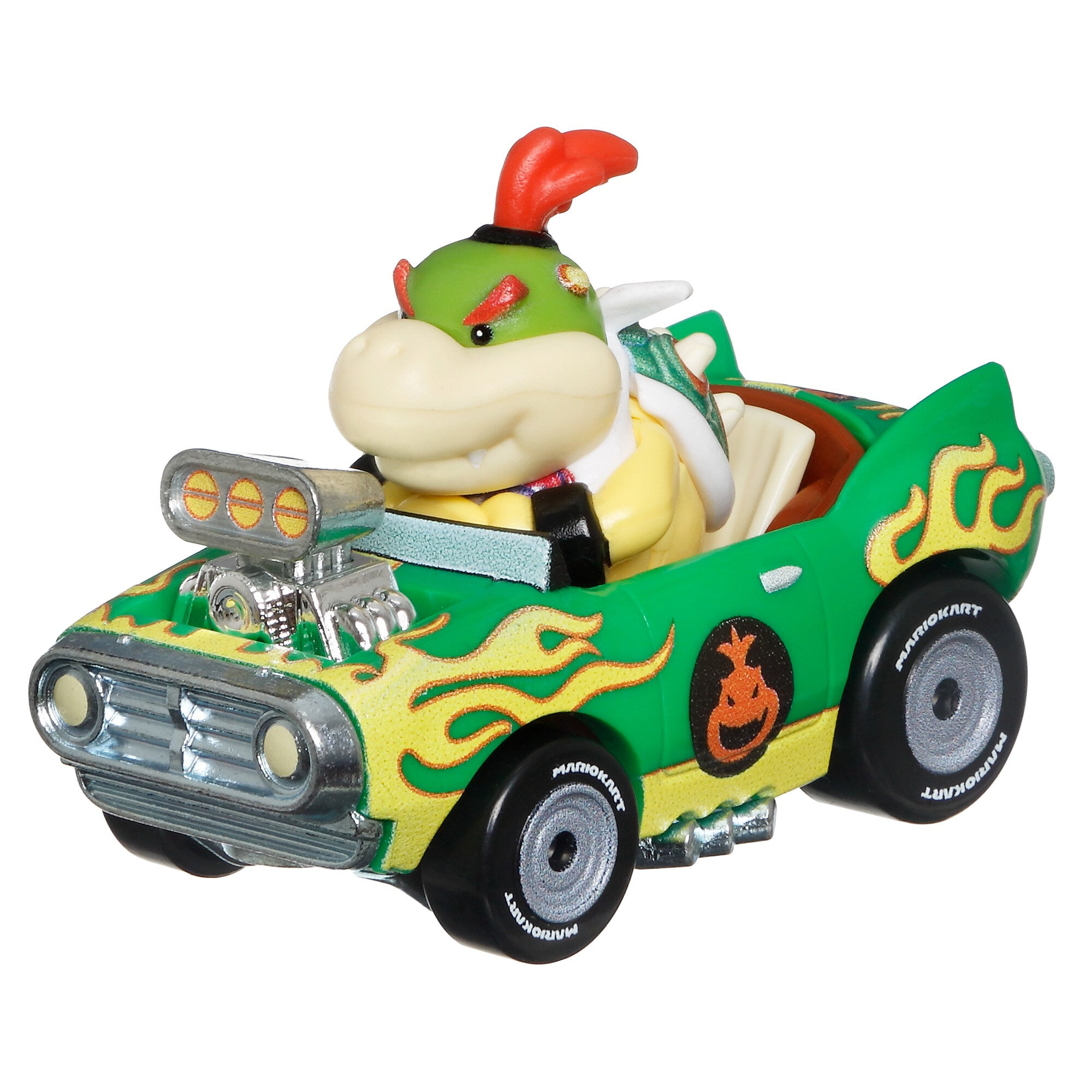 Hot Wheels Mario Kart Bowser Jr Flame Flyer Green New HTF 1/64 Super Mario 