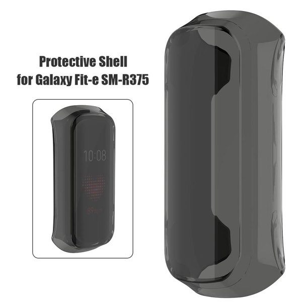 Estuche transparente de TPU para Samsung Galaxy Fit-e R375 Smart Watch Band (Negro)
