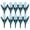 Blue, variant on Pimea 10pcs Tulip Garden Border Edging Stakes, Reusable Floral Fence Decor, 5.91x11.42",Red