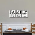 thumbnail image 2 of Family Wall Decor, Canvas Wall Art for Living Room Set of 3 Inspirational Canvas Prints, Framed Wood HD Modern Background Home Decor (Family-3W, 12 x 15 x 3), 2 of 5
