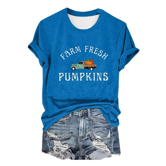 WCJM Womens Short Sleeve Tops Summer T Shirts Round Neck Causal Fashion Basic Tee Tophalloween T Shirt Women Sanderson Shirt Witches Graphic Tees Casual Women's Short Sleeve T-Shirt