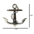 thumbnail image 3 of Sleek Aluminum Nautical Coastal Sea Sailor Ship Anchor 2-Peg Double Wall Hooks, 3 of 10