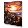 thumbnail image 2 of Designart "Alhambra s Last Light Sunset View II" Cityscapes Canvas Art Print, 2 of 5