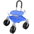 thumbnail image 6 of Piweml Rolling Garden Work Seat with Wheels, Height Adjustable 360° Swivel Seat Gardening Stool Rolling Work Seat with Steering Handle & Tool Tray, Garden Chair for Outdoor, Patio and Yard, 6 of 10
