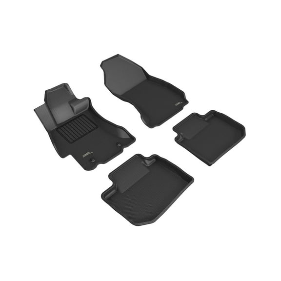 3D MAXpider Custom Fit Kagu Floor Mat (Black) Compatible with Subaru Impreza 2012-2016 / Xv Crosstrek 2013-2015 / Crosstrek 2016-2017 - R1 R2