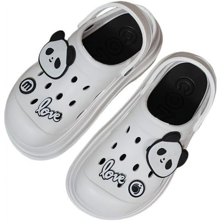 Women s Platform Clogs Slip On Slides Shoes Beach Sandals Gardener Clog Hight Heels Mule Slippers Garden Shoes DIY Cartoon Accessories Sandals