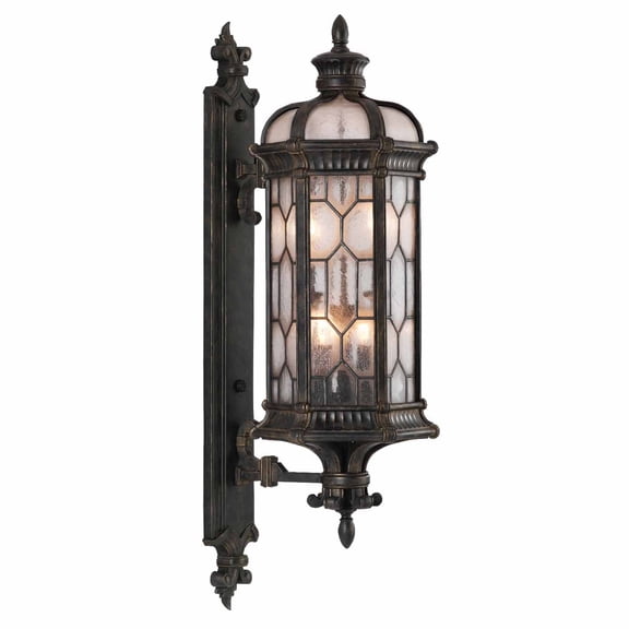 Fine Art Handcrafted Lighting 413981-1ST Devonshire 4 Light 39" High Outdoor Wall Sconce -