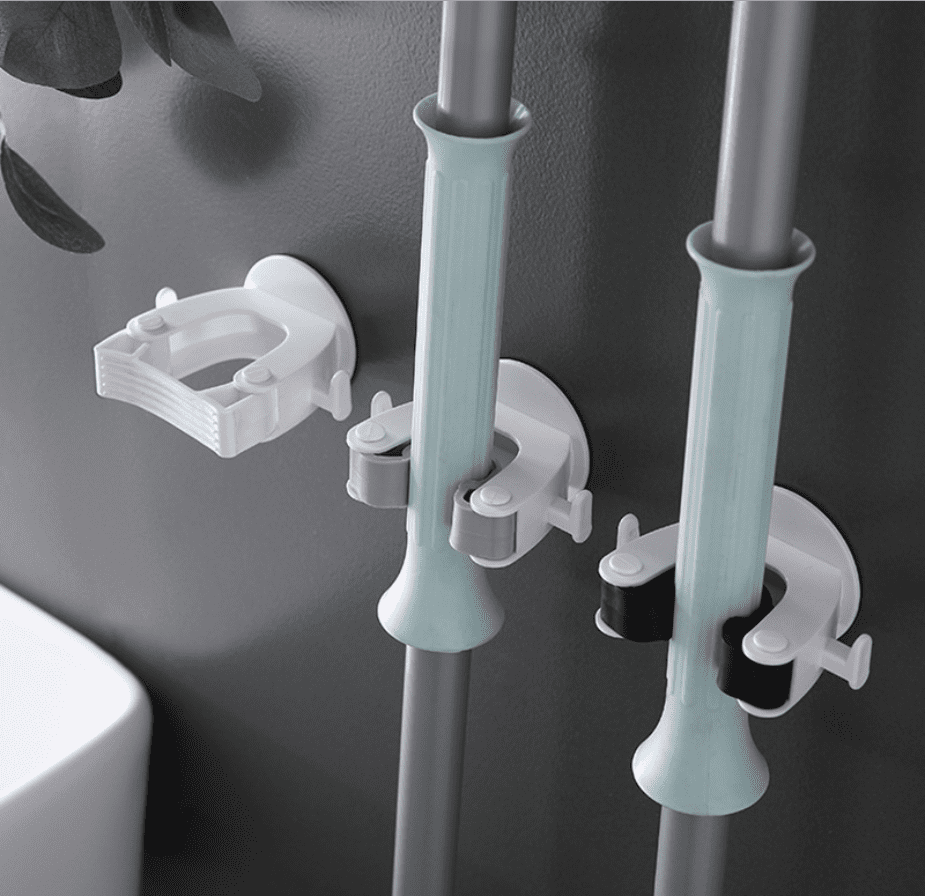 Broom Holder, Broom Gripper Mop Holders Wall Mount, Mop Racks Holders