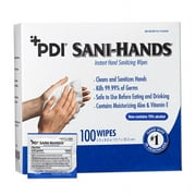 PDI Sani-Hands Instant Hand Disinfecting Wipes Kills 99.9% of Germs 100 Count, Free Shipping!