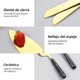 thumbnail image 3 of NegroJuego De Cuchillos De Corte De Pastel De Acero Inoxidable esquí esquí Gafas de esquí, 3 of 5