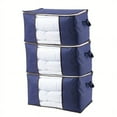 thumbnail image 5 of 3pcs Reinforced Non-Woven Clothing Storage Bag with Clear Window - Large Capacity, 5 of 5
