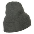thumbnail image 3 of Chicago Flag Embroidered Long Beanie - Dk Grey OSFM, 3 of 5